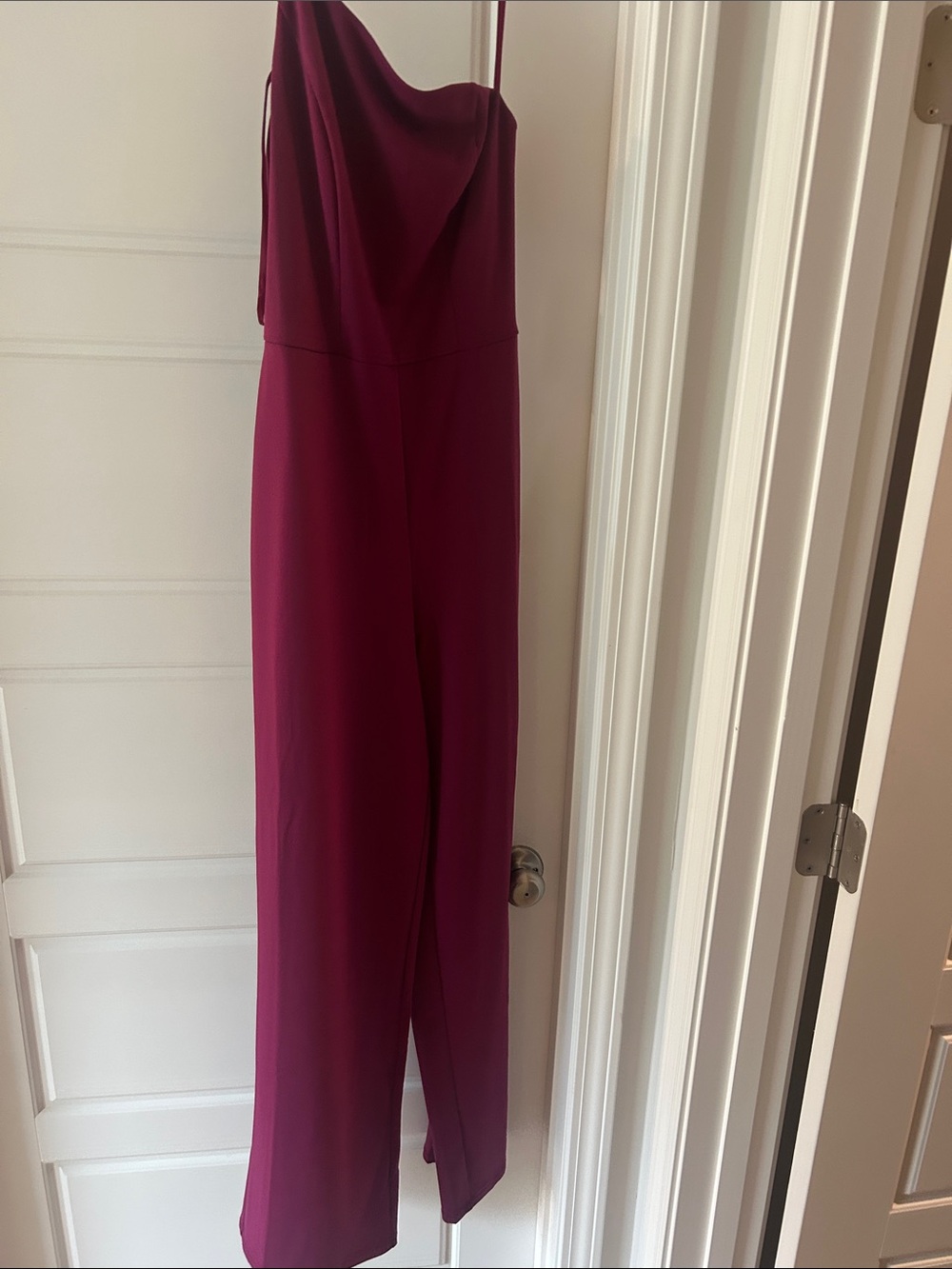 Marshalls Deep Magenta Cowl-Neck Wide-Leg Jumpsuit